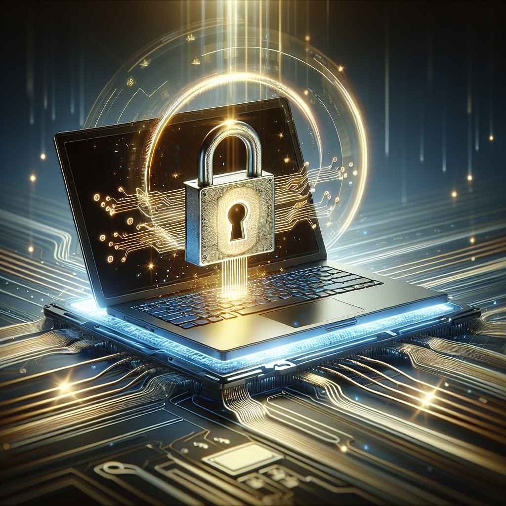 What advantages do laptops with hardware encryption offer?
